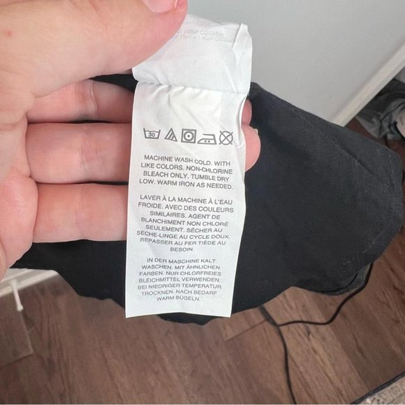 J Crew Womens Size Small Linen Wrap Dress Sleeveless Black NEW Coastal Cotton - Picture 9 of 10